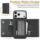 For iPhone 17 Pro Max Kalebol Strong Magnetic MagSafe Tri-Fold Wallet Leather Phone Case(Black) - 3
