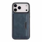 For iPhone 17 Pro Max Kalebol Strong Magnetic MagSafe Tri-Fold Wallet Leather Phone Case(Blue) - 2