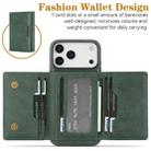 For iPhone 17 Pro Max Kalebol Strong Magnetic MagSafe Tri-Fold Wallet Leather Phone Case(Green) - 3