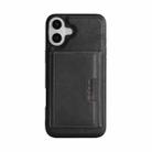 For iPhone 17 Kalebol Strong Magnetic MagSafe Tri-Fold Wallet Leather Phone Case(Black) - 2