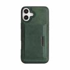 For iPhone 17 Kalebol Strong Magnetic MagSafe Tri-Fold Wallet Leather Phone Case(Green) - 2