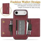 For iPhone 17 Air Kalebol Strong Magnetic MagSafe Tri-Fold Wallet Leather Phone Case(Red) - 3
