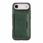 For iPhone 17 Air Kalebol Strong Magnetic MagSafe Tri-Fold Wallet Leather Phone Case(Green) - 2