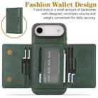 For iPhone 17 Air Kalebol Strong Magnetic MagSafe Tri-Fold Wallet Leather Phone Case(Green) - 3