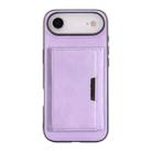 For iPhone 17 Air Kalebol Strong Magnetic MagSafe Tri-Fold Wallet Leather Phone Case(Purple) - 2