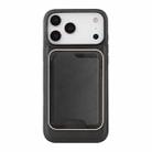 For iPhone 17 Pro Kalebol Slim MagSafe Ring Magnetic Card Bag Leather Phone Case(Black) - 2