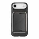 For iPhone 17 Air Kalebol Slim MagSafe Ring Magnetic Card Bag Leather Phone Case(Black) - 2