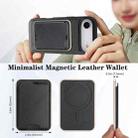 For iPhone 17 Air Kalebol Slim MagSafe Ring Magnetic Card Bag Leather Phone Case(Black) - 3