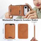 For iPhone 17 Air Kalebol Slim MagSafe Ring Magnetic Card Bag Leather Phone Case(Brown) - 3