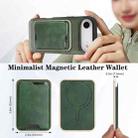 For iPhone 17 Air Kalebol Slim MagSafe Ring Magnetic Card Bag Leather Phone Case(Green) - 3