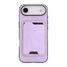 For iPhone 17 Air Kalebol Slim MagSafe Ring Magnetic Card Bag Leather Phone Case(Purple) - 2