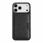 For iPhone 17 Pro Max Kalebol Strong MagSafe Magnetic Two-Fold Card Bag Leather Phone Case(Black) - 2