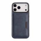 For iPhone 17 Pro Max Kalebol Strong MagSafe Magnetic Two-Fold Card Bag Leather Phone Case(Blue) - 2