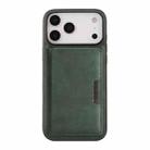 For iPhone 17 Pro Max Kalebol Strong MagSafe Magnetic Two-Fold Card Bag Leather Phone Case(Green) - 2