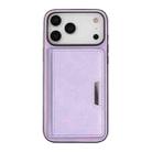 For iPhone 17 Pro Max Kalebol Strong MagSafe Magnetic Two-Fold Card Bag Leather Phone Case(Purple) - 2