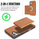 For iPhone 17 Kalebol Strong MagSafe Magnetic Two-Fold Card Bag Leather Phone Case(Brown) - 3