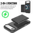 For iPhone 17 Air Kalebol Strong MagSafe Magnetic Two-Fold Card Bag Leather Phone Case(Black) - 3