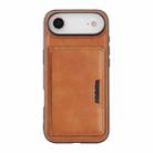 For iPhone 17 Air Kalebol Strong MagSafe Magnetic Two-Fold Card Bag Leather Phone Case(Brown) - 2