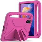 For Xiaomi Redmi Pad 2 11 2025 Handle EVA Shockproof Tablet Case with Holder(Rose Red) - 1
