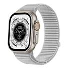 For Apple Watch 46mm / 49mm / 45mm / 44mm Wild Mountain Texture Woven Nylon Watch Band(Gray) - 1