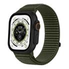 For Apple Watch 42mm / 41mm / 40mm / 38mm Wild Mountain Texture Woven Nylon Watch Band(Spruce Green) - 1