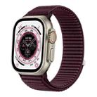 For Apple Watch 42mm / 41mm / 40mm / 38mm Wild Mountain Texture Woven Nylon Watch Band(Plum) - 1