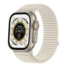 For Apple Watch 42mm / 41mm / 40mm / 38mm Wild Mountain Texture Woven Nylon Watch Band(Starlight) - 1