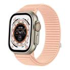 For Apple Watch 42mm / 41mm / 40mm / 38mm Wild Mountain Texture Woven Nylon Watch Band(Milkshake Pink) - 1