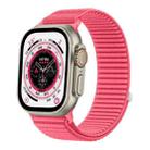 For Apple Watch 42mm / 41mm / 40mm / 38mm Wild Mountain Texture Woven Nylon Watch Band(Hydro Red) - 1