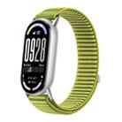 For Xiaomi Smart Band 10 / 9 / 8 Woven Nylon Hook And Loop Fastener Watch Band(Wilderness Green) - 1