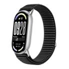 For Xiaomi Smart Band 10 / 9 / 8 Woven Nylon Hook And Loop Fastener Watch Band(Black) - 1