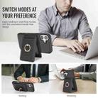 For iPhone 17 Kalebol Strong MagSafe Ring Magnetic Card Bag Holder Leather Phone Case(Black) - 3