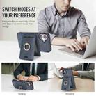 For iPhone 17 Kalebol Strong MagSafe Ring Magnetic Card Bag Holder Leather Phone Case(Blue) - 3