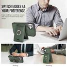 For iPhone 17 Kalebol Strong MagSafe Ring Magnetic Card Bag Holder Leather Phone Case(Green) - 3