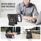 For iPhone 17 Air Kalebol Strong MagSafe Ring Magnetic Card Bag Holder Leather Phone Case(Black) - 3