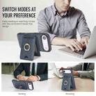 For iPhone 17 Air Kalebol Strong MagSafe Ring Magnetic Card Bag Holder Leather Phone Case(Blue) - 3
