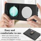 For Samsung Galaxy Z Flip6 Kalebol Magnetic Button Card Bag MagSafe Ring Leather Phone Case(Black) - 3