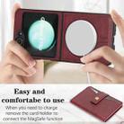 For Samsung Galaxy Z Flip6 Kalebol Magnetic Button Card Bag MagSafe Ring Leather Phone Case(Red) - 3