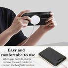 For Samsung Galaxy Z Fold7 Kalebol Slim MagSafe Ring Magnetic Card Bag Leather Phone Case(Black) - 3
