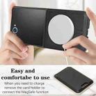For Samsung Galaxy Z Flip7 Kalebol Slim MagSafe Ring Magnetic Card Bag Leather Phone Case(Black) - 3