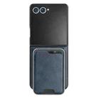 For Samsung Galaxy Z Flip7 Kalebol Slim MagSafe Ring Magnetic Card Bag Leather Phone Case(Blue) - 2