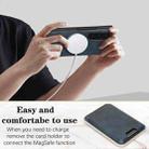 For Samsung Galaxy Z Fold6 Kalebol Slim MagSafe Ring Magnetic Card Bag Leather Phone Case(Blue) - 3