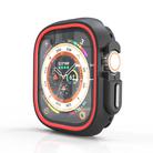 For Apple Watch Ultra 49mm  Two-Color Half Wrap PC Protective Case(Red) - 1