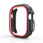 For Apple Watch Ultra 49mm  Two-Color Half Wrap PC Protective Case(Red) - 2