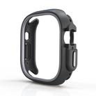 For Apple Watch Ultra 49mm  Two-Color Half Wrap PC Protective Case(Gray) - 2