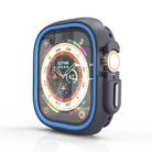 For Apple Watch Ultra 49mm  Two-Color Half Wrap PC Protective Case(Blue) - 1