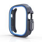 For Apple Watch Ultra 49mm  Two-Color Half Wrap PC Protective Case(Blue) - 2