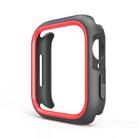 For Apple Watch 44mm / 45mm Two-Color Half Wrap PC Protective Case(Red) - 2