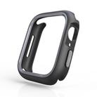 For Apple Watch 44mm / 45mm Two-Color Half Wrap PC Protective Case(Gray) - 3