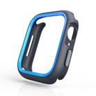 For Apple Watch 44mm / 45mm Two-Color Half Wrap PC Protective Case(Blue) - 3